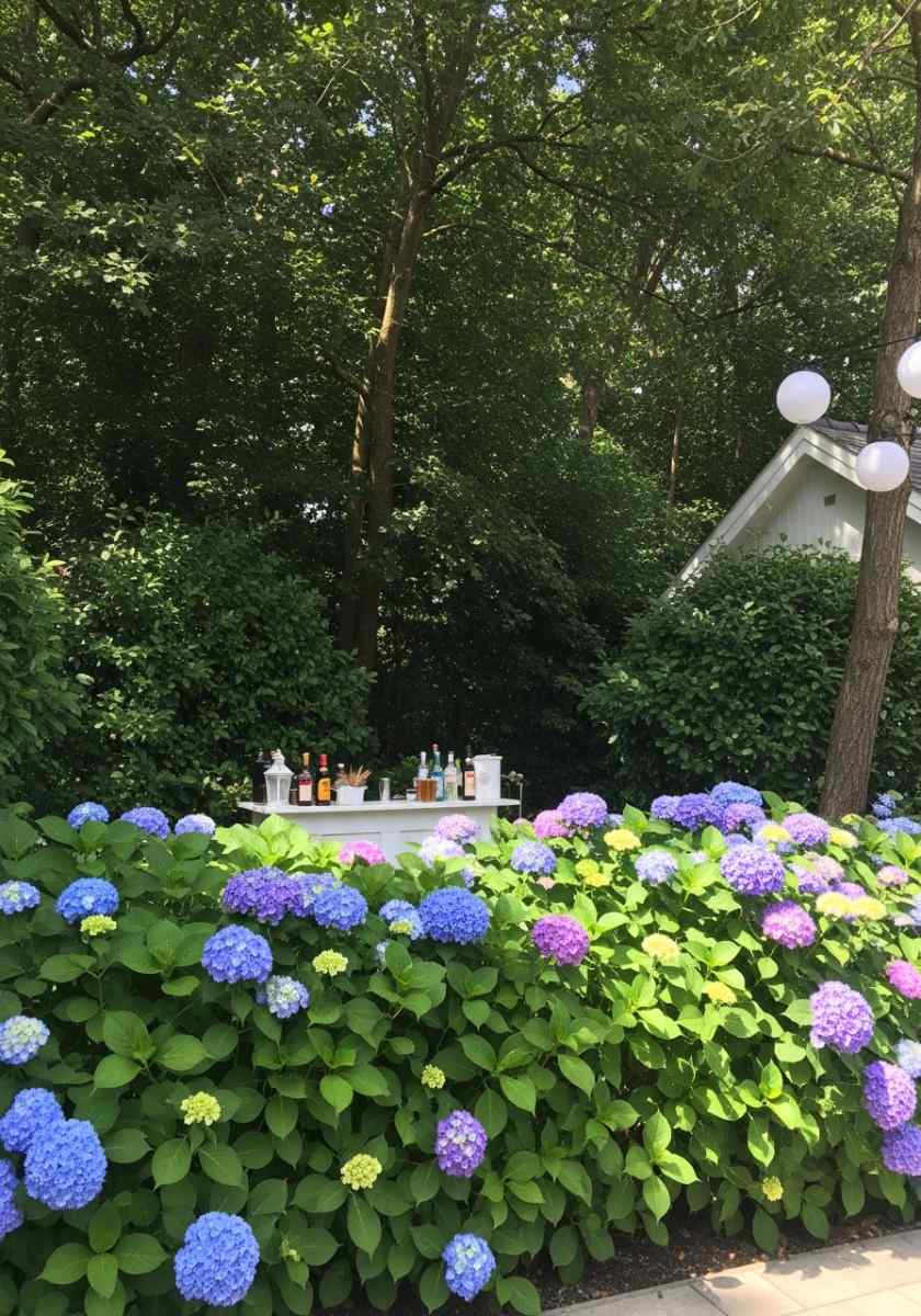 flower bed ideas with hydrangeas 2