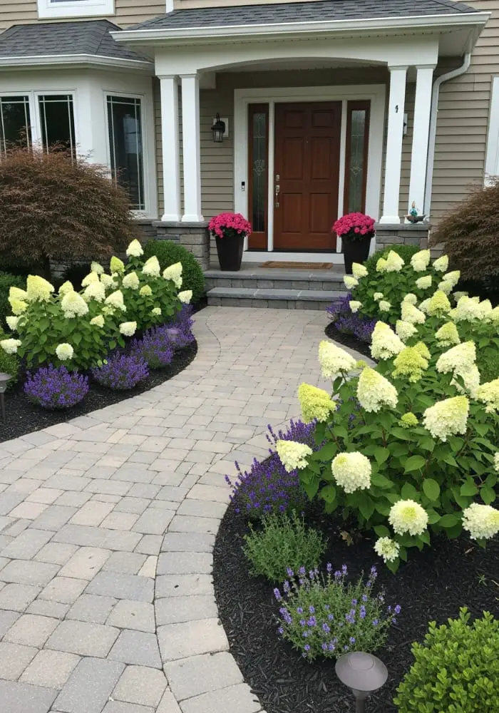 Front yard landscaping ideas with hydrangeas