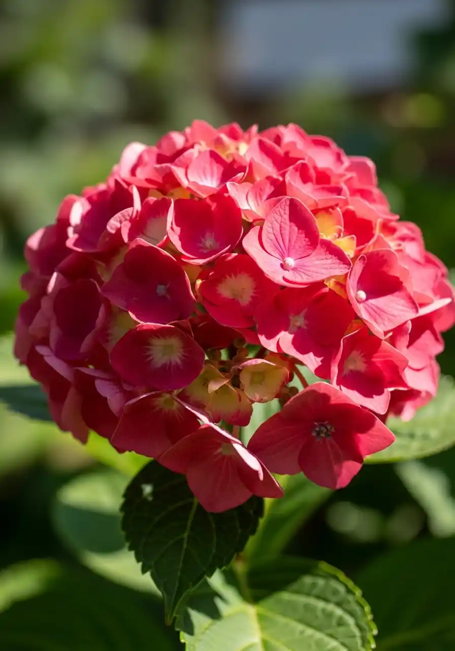 Hydrangea (red/pink-red types)