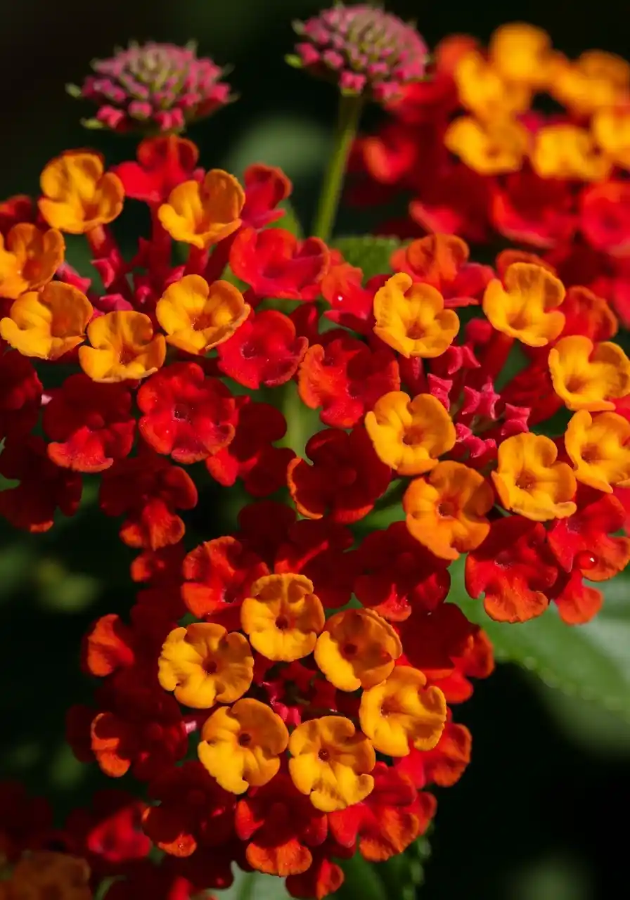 Lantana (red varieties)