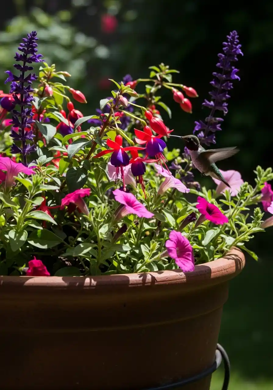 Potted Flowers to Attract Hummingbirds