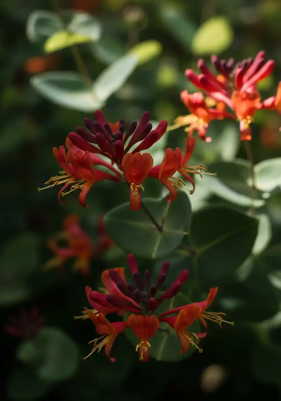 Trumpet Honeysuckle (Lonicera sempervirens)