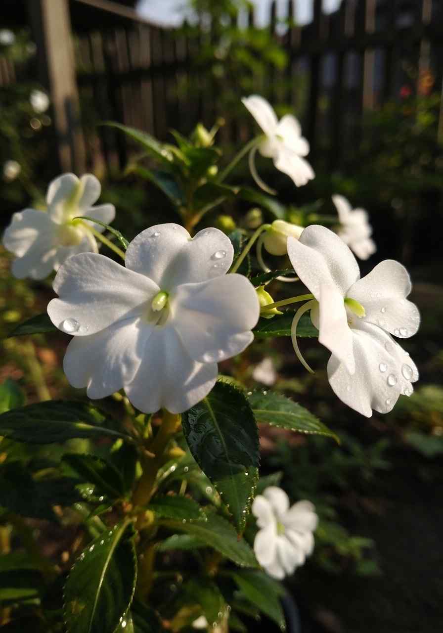 White Impatiens