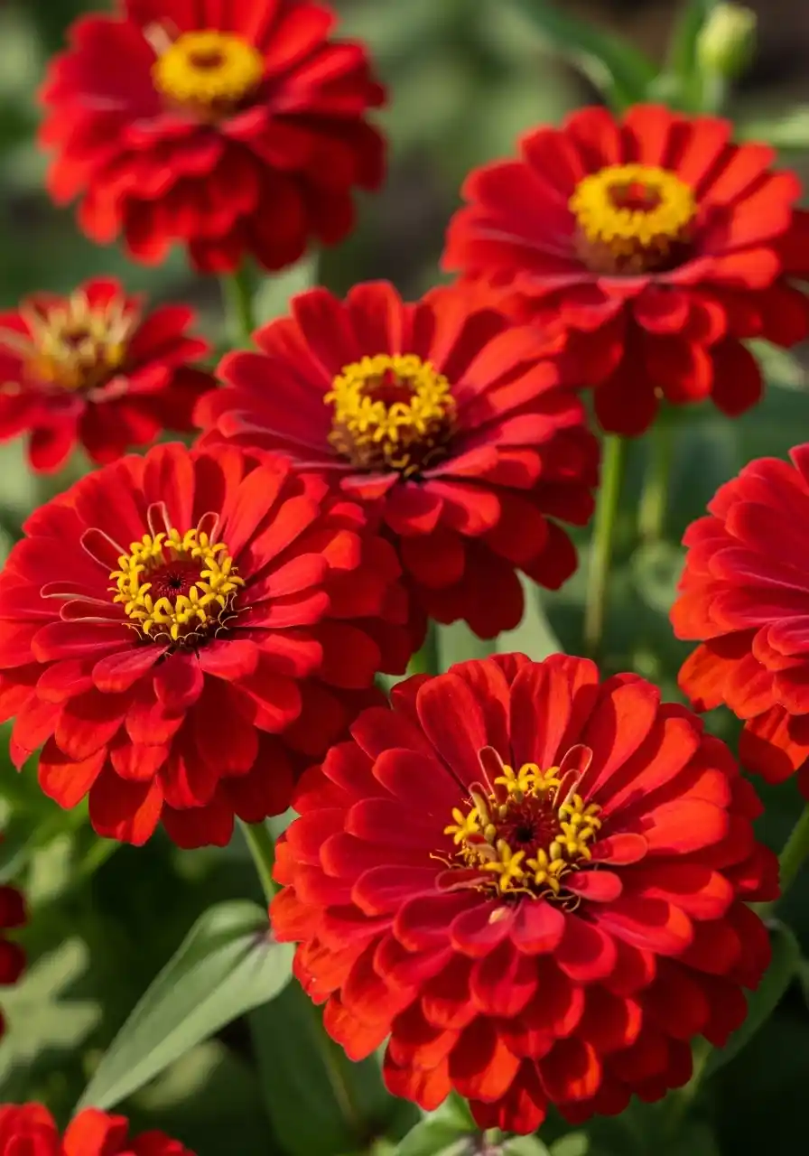 Zinnia (red varieties)