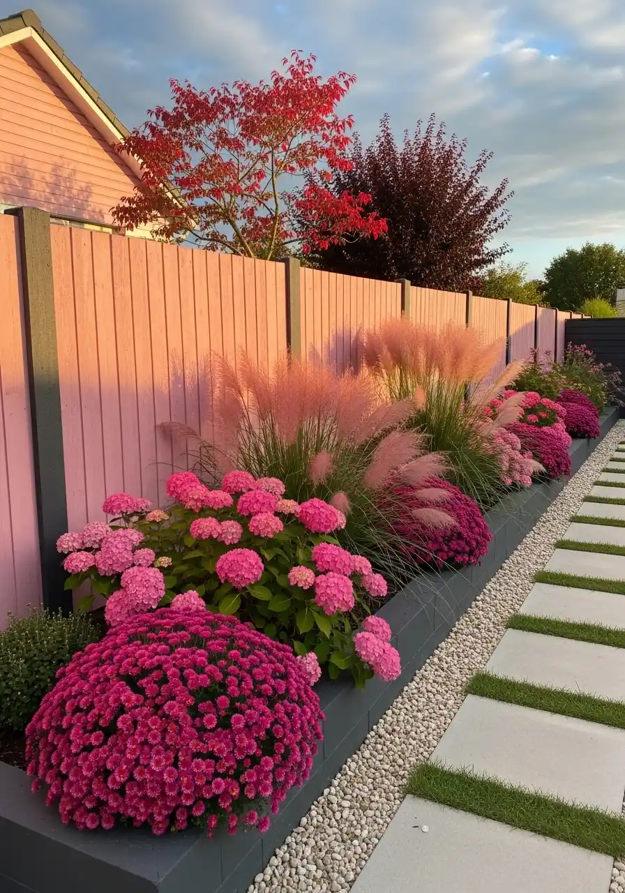 backyard fence landscaping