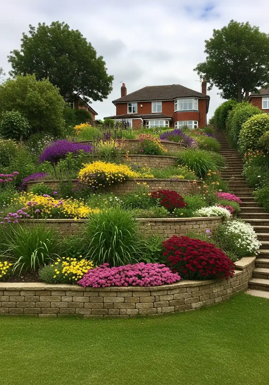 backyard hill landscaping