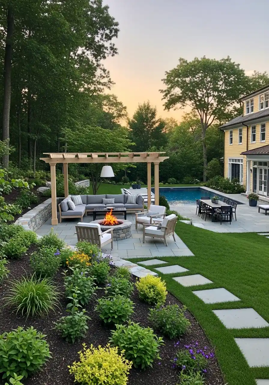 backyard pool landscaping