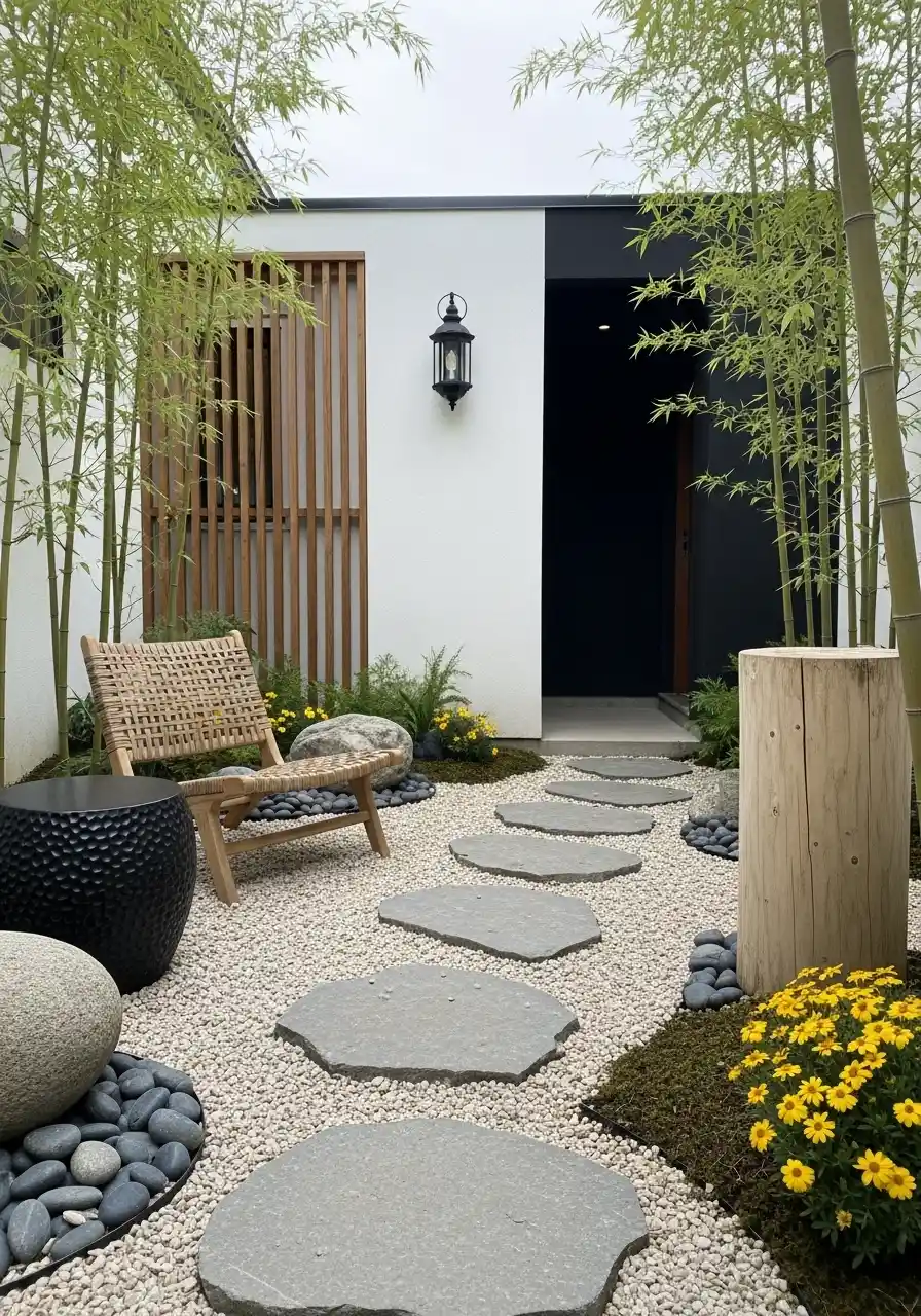 backyard rock landscaping