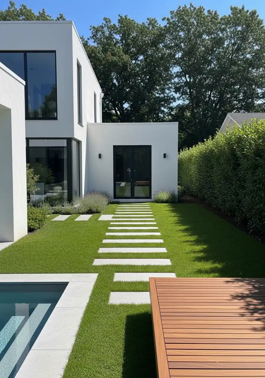 backyard turf landscaping
