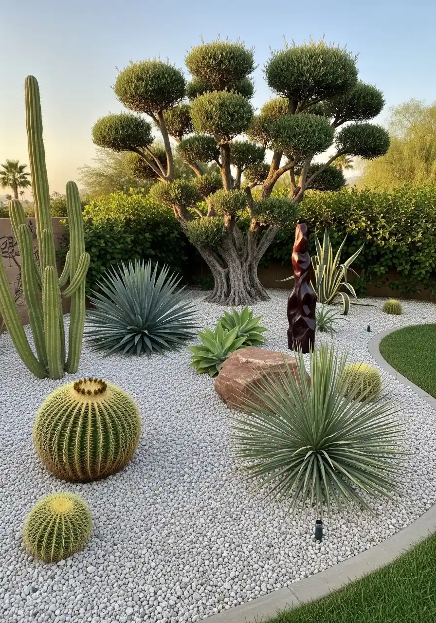 desert landscaping backyard
