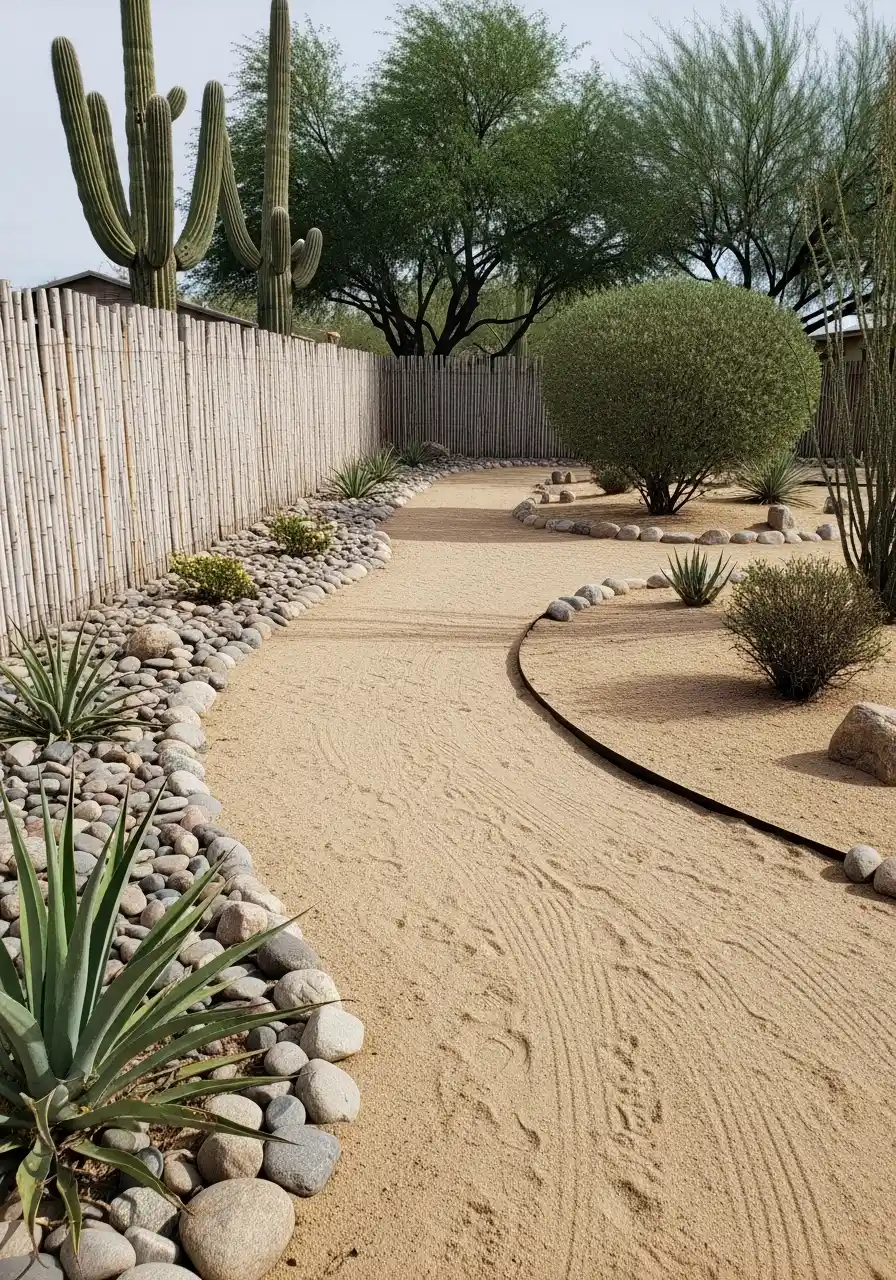 desert landscaping backyard arizona