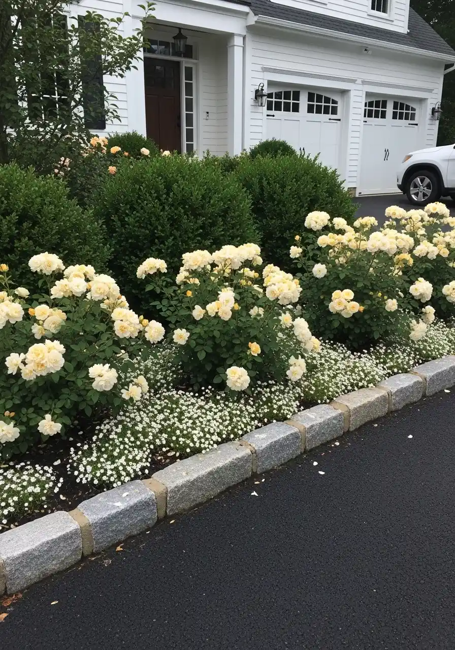 driveway garden border ideas