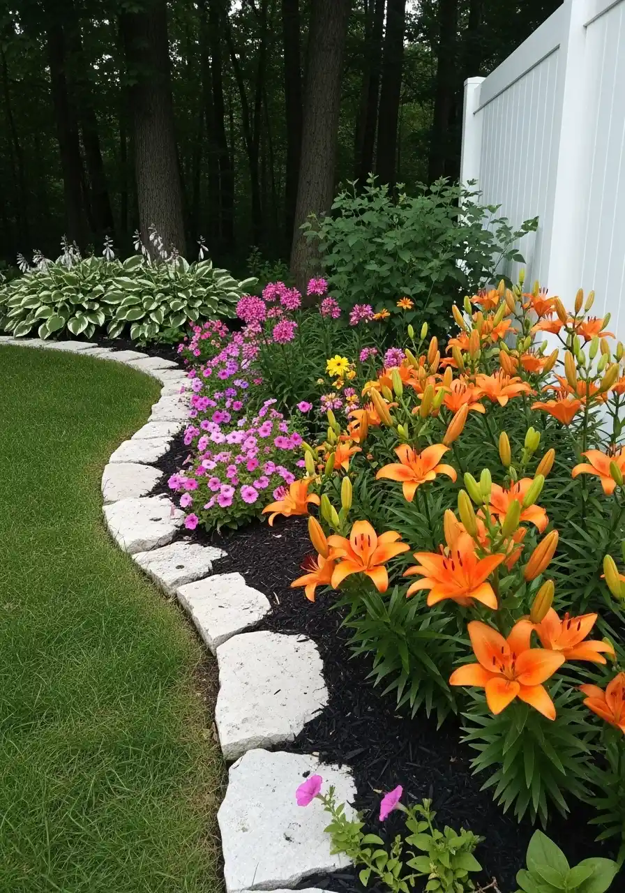 flagstone garden border ideas