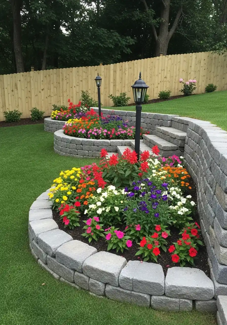 flagstone garden border ideas