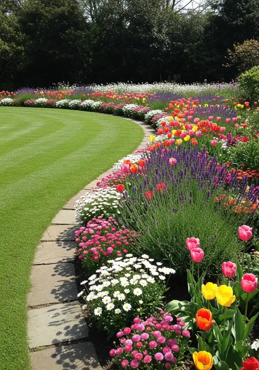 flagstone garden border ideas
