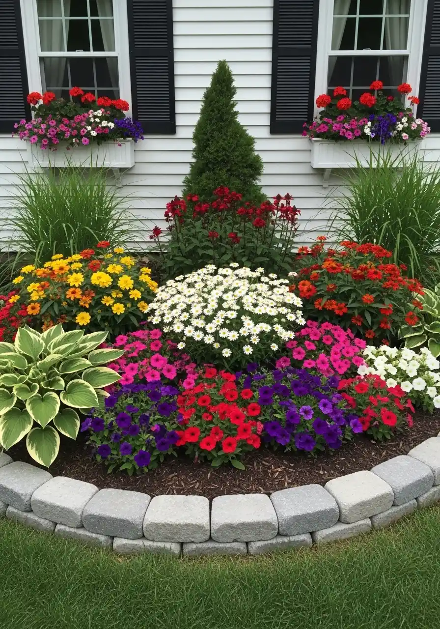 flagstone garden border ideas