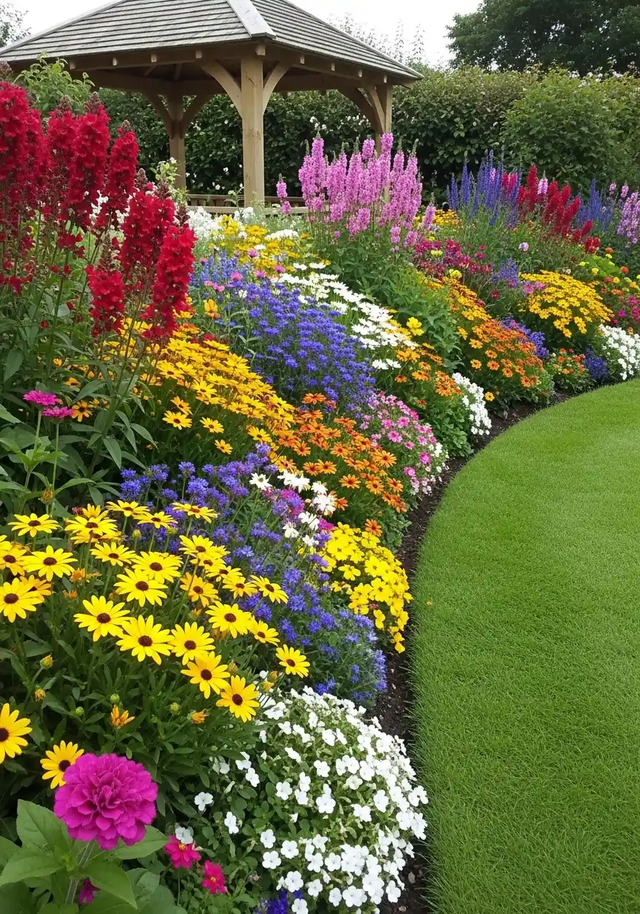 flower border garden