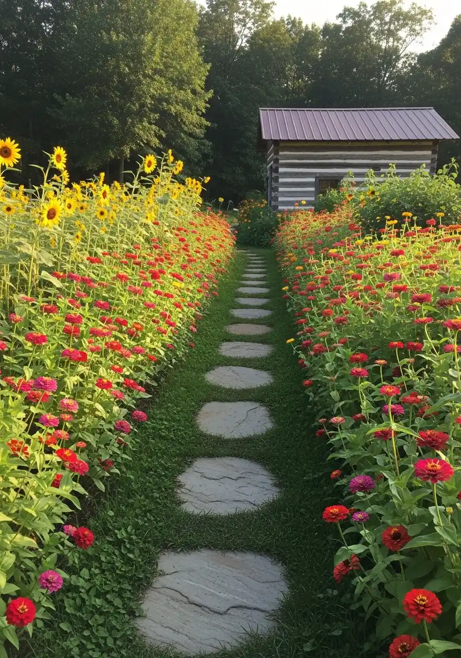 flower border garden