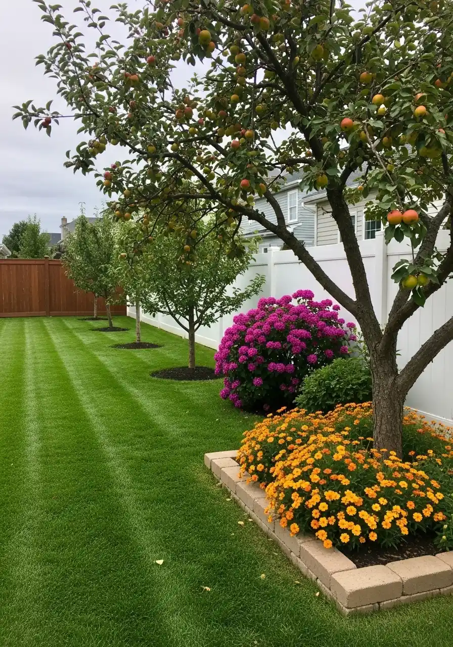 Fruit Trees Backyard Landscaping 