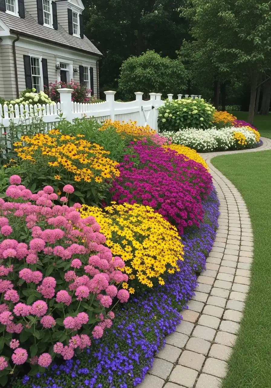 garden shrubs border