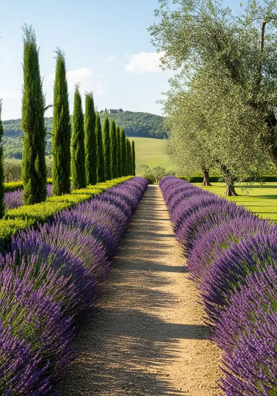 lavender border garden