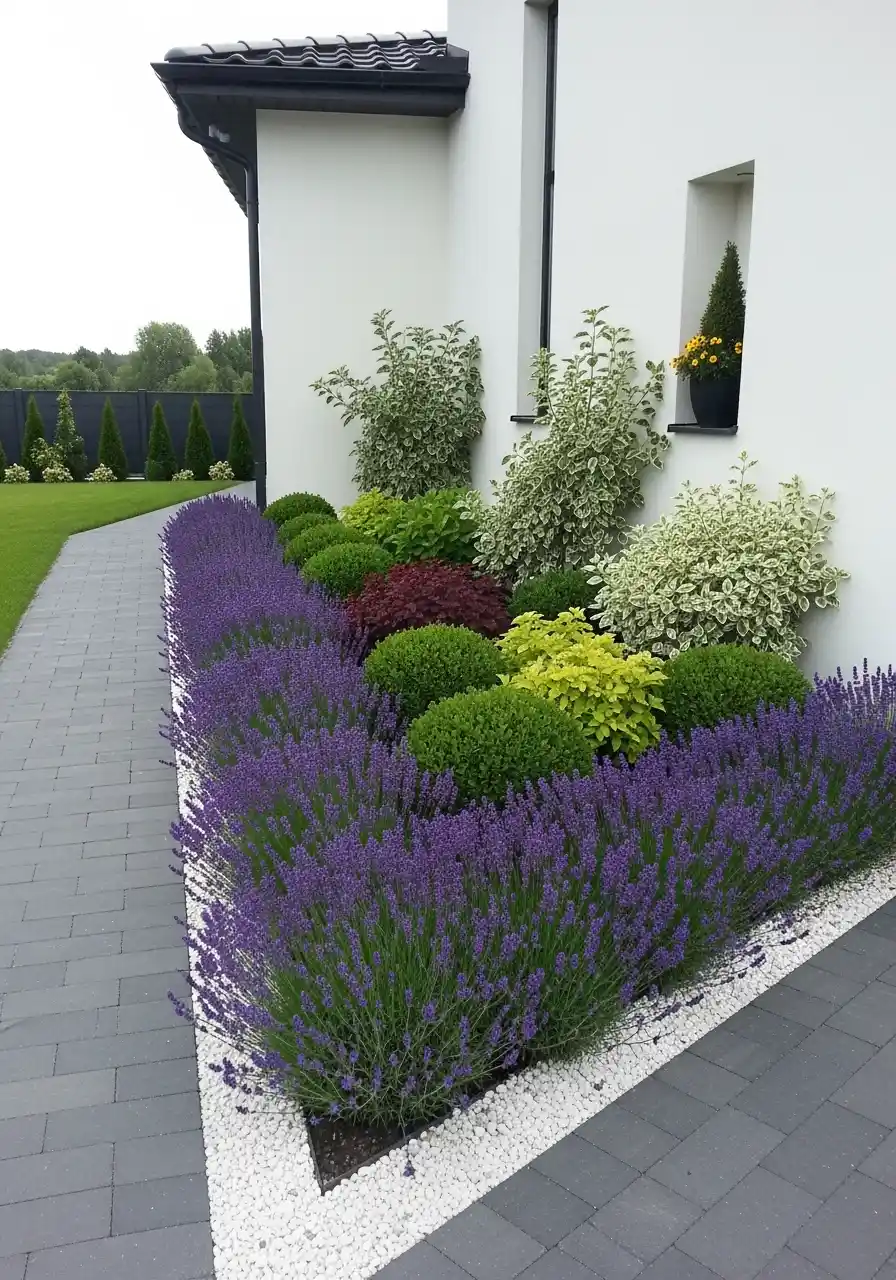lavender border garden