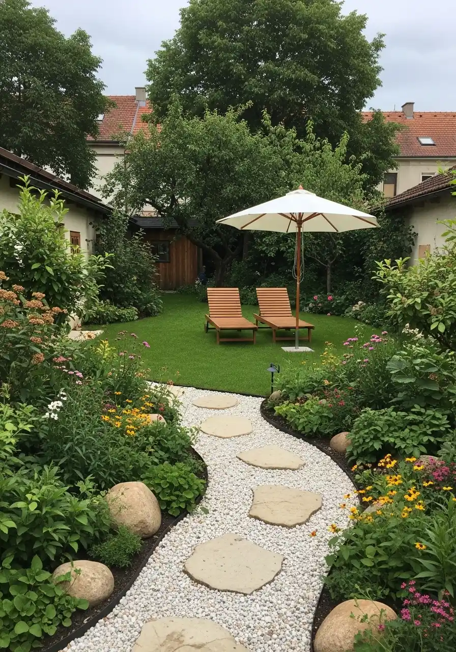 privacy landscaping backyard