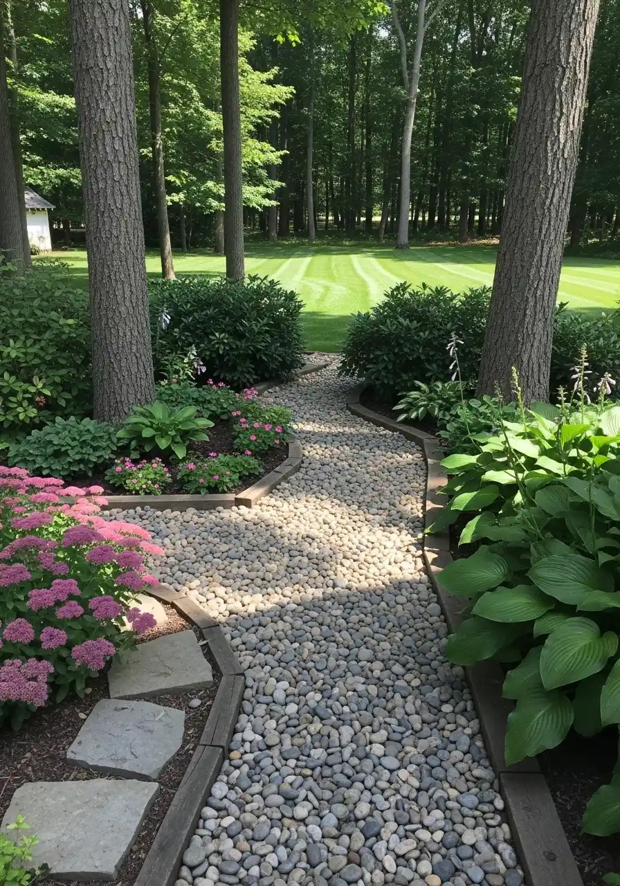 shady backyard landscaping