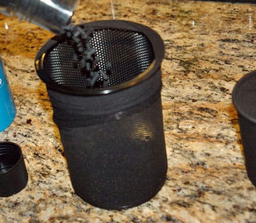 DIY Carbon Filter for Grow Room Filling up with activated carbon