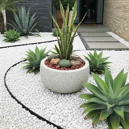 15 White Pebble Garden Ideas To Upgrade Your Landscape Fast