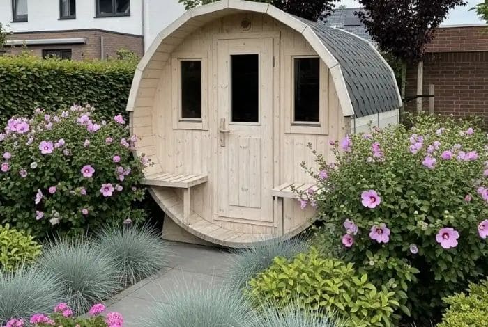 backyard sauna ideas landscaping