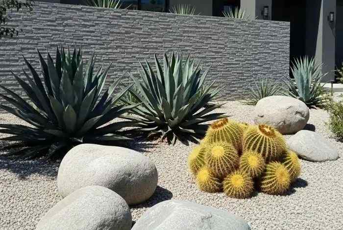 texas xeriscape landscaping front yard
